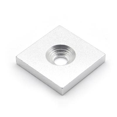 China Decorations European Standard Aluminum End Cap Plate Silver For 4040 Series Aluminum Profile for sale