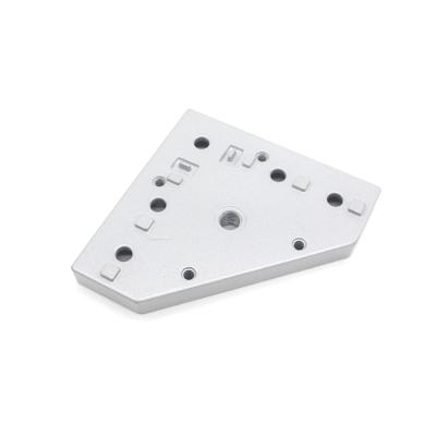 China Aluminum Alloy Profile Plate Aluminum Alloy End Face Connecting Floor Rack Parts 4040-B for sale