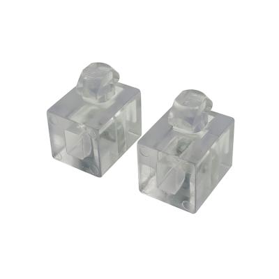 China Plastic Factory Customized Plastic Gasket To Connect Transparent Aluminum Plate Connection Block for sale