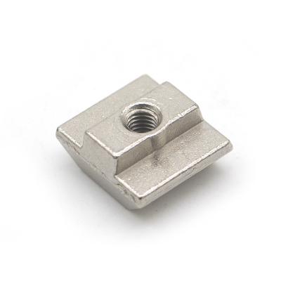 China Nonmagnetic Slider Heavy Industry Profile Nut 4040 M5/M6/M8T Type Zinc Alloy Series for sale