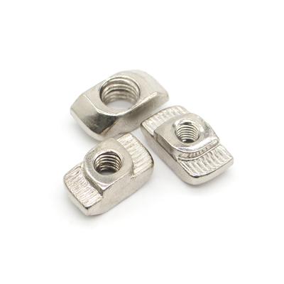 China Heavy Industry 2021 Manufacturers New Product 45 Type M5 M6 M8 Cheap Silver Durable T-Nut Profile Nut for sale