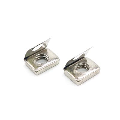 China M6 heavy industry square nut with spring leaf for sale