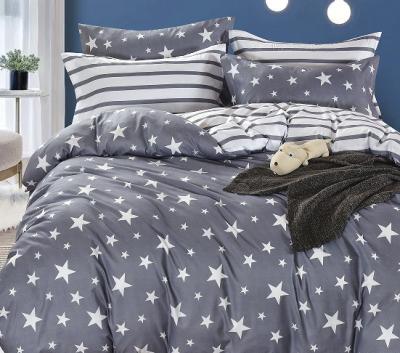 China Anti-static Nordic Star Pentagon Pattern Bedding Set Bed Sheet Quilt Pillowcase Soft And Comfortable for sale