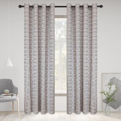 China Blackout New Product Selling Gary Curtain Soft Fiber Curtain Fabric for sale