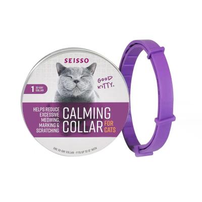 China Stocked Soothing Collar Cat Relieving Anxiety Soothing And Calming Pet Cat Collar for sale