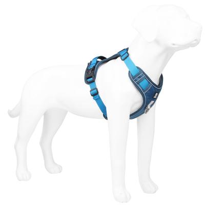 China Heavy Duty Nylon Stocked Dog Pet Harness Collar Padded Extra Large Large Medium Small Dog Arms Vest Husky Dogs Supplies for sale