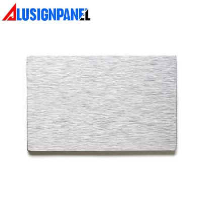 China Modern Building Construction Hardware Brushed Color ACP 4mm Aluminum Composite Panel for sale