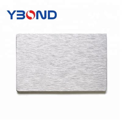 China Modern High Quality Unbreakable Core Brushed Exterior Aluminum Composite Panel for sale