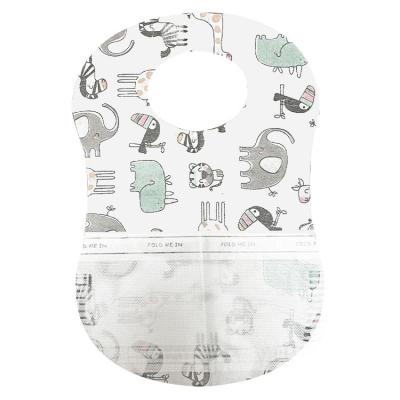 China New Design Baby Portable Custom Soft Newborn Disposable Bibs Waterproof Wholesale Antibacterial for sale