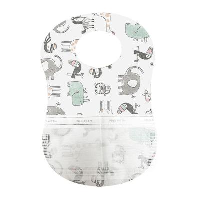 China Hot Selling High Quality Antibacterial Waterproof Non Woven Fabric Environmentally Friendly Disposable Baby Bibs for sale