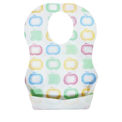 China 2022 OEM Antibacterial Baby Products Printing Custom Paper Waterproof Disposable Bibs For Consumption for sale