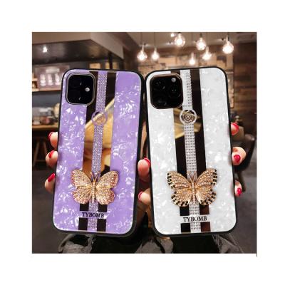 China TPU+PC Wholesale Mobile Phone Protective Cover Shell Female Models With Diamond for sale