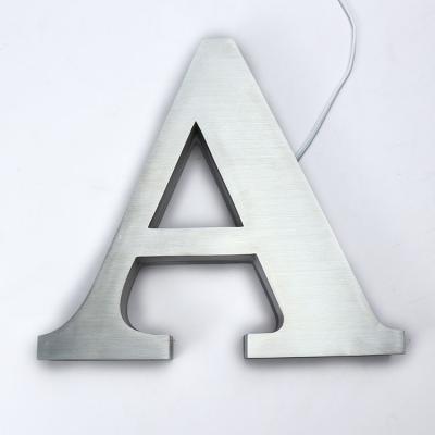 China Advertising Factory Custom Waterproof 3D LED Letter Signs Signage For Door LOGO Indoor And Outdoor for sale