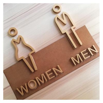 China Eco-friendly Customized Stainless Steel Restroom Sign Braille Sign Men And Women Restroom Signs For Hotel Office for sale