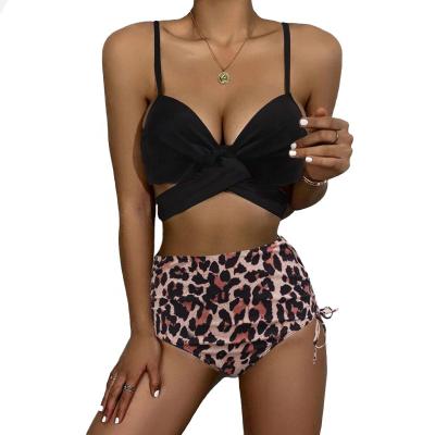 China New Arrival Breathable Women Bikini Swimsuit One In 3 Pieces Crop Bra Swim Set High Waist Underwear With Long Sleeves Cover Up for sale