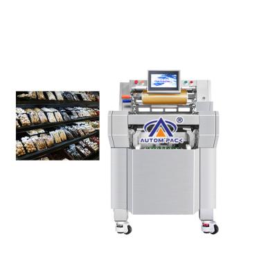 China Full Automatic Plastic Food Fruit Fruit Pvc Pe Cling Film Wrapping Wrapping Packaging Machine for sale