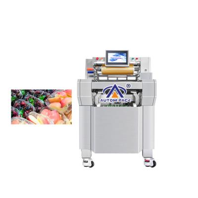 China Food Tray Film Wrapper Manual Food Cake Cling Wrapping Film Machine Fresh Meat Tray Packing Machine for sale