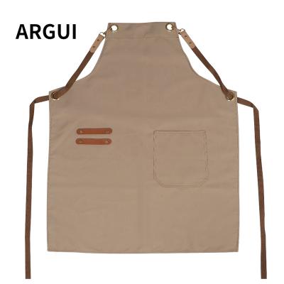 China 2023 New Polyester Eco-Friendly Waterproof Cooking Aprons Coffee Cleaning Apron Woman Waterproof Bibs Adult Family Kitchen for sale