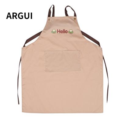 China Eco-Friendly Home Chef Kitchen Waterproof Customized Men'S Logo Personality Clothing Cooking Apron Women'S Signature With Pockets for sale