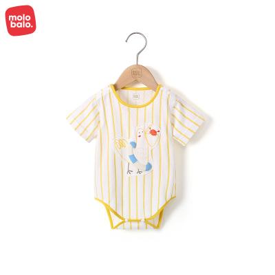 China Wholesale 100% Cotton Baby Boy Clothes Summer Clothes Romper Knitted Overalls Softly Skin-Friendly Baby for sale