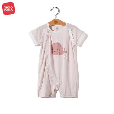 China 2022 New Summer Baby Clothes 100% Combed Cotton Baby Toddlers Newborn Baby Clothes 2022 New Summer Short Sleeve Baby Rompers for sale