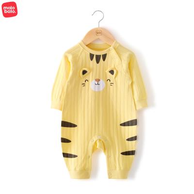 China 100% Cotton Knitted Baby Clothes Newborn Baby Rompers Autumn Spring Long Sleeve Onesie Unisex Baby Clothing for sale