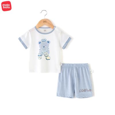 China Breathable 2Pcs Cartoon Baby Clothing Sets Summer Shorts Sleeve Cotton Baby T-shirts Toddler Clothing Baby Clothes for sale