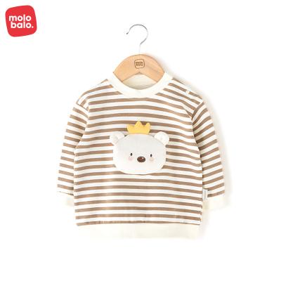 China Baby New Arrival Baby Long Sleeve T-shirts Anti-Shrink Pullover Round Top Round Neck Baby Hoodie Sweatershirt for sale