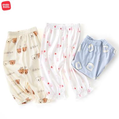 China Children's Breathable Unisex Mosquito Repellent Pants Breathable Sweatpants Slim Home Summer Baby Pants Bloomers for sale