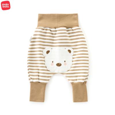 China Color Fade Proof New Arrival Cute Cartoon Donkey Pants Large Shapes Harem Pants Infants High Waist Belly Pad Baby Pants for sale