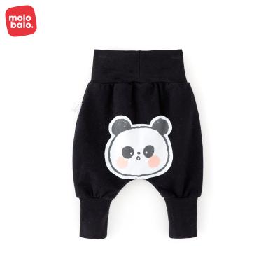 China Fade Proof Cute Cartoon Big Color Donkey Pants Infants Harem Pants Infants Waist Belly Protection Baby Pants High Top for sale