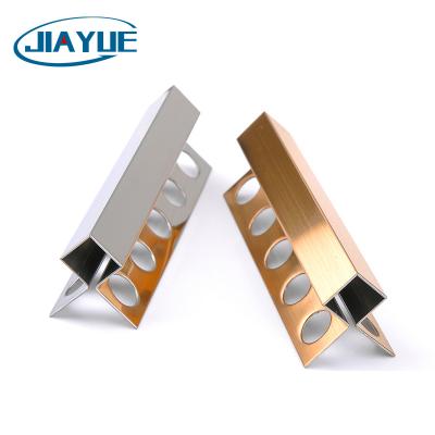 China Modern Wholesale Ceramic Tile Accessories Wall Edge Metal 304 Stainless Steel Ceramic Tile Trim for sale