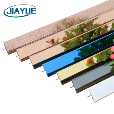 China Modern China Supply Moq Flexible Mirror Polished Stainless Steel Metal Tile Trim T Slot For Furniture Decoration for sale