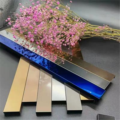 China Hihg quality transition profiles modern mirror u shape stainless steel trim for wall or floor decoration for sale