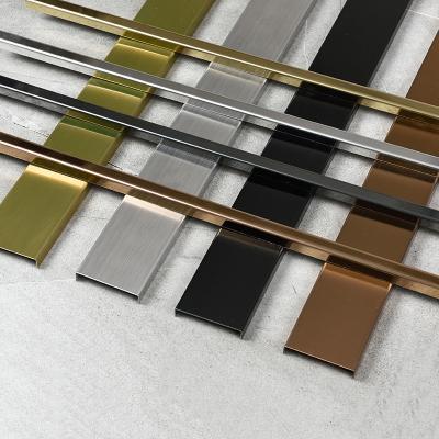 China Modern Professional Supply 304 Stainless Steel U Shaped Tile Trims Decoration Tiles Accessories Profiles for sale