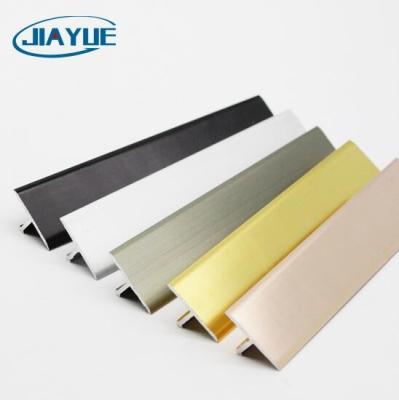 China Modern Factory Supply T Shape Aluminum Wall Tile Decoration Profiles Metal Tile Trim for sale