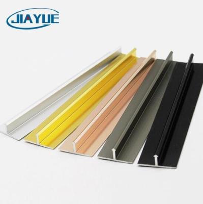 China Modern factory supply T shape wall tile aluminum decoration profiles metal porcelain floor tile trim for sale