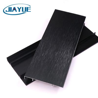 China Foshan Modern Factory Metal Aluminum Alloy Decorative Cover Anodized Carpet Skirting Board Tile Trim for sale