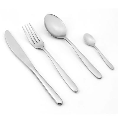 China Factory Stocked Wholesale Cheap Bulk Restaurant Hotel Home Cutlery Set Stainless Steel Flatware for sale