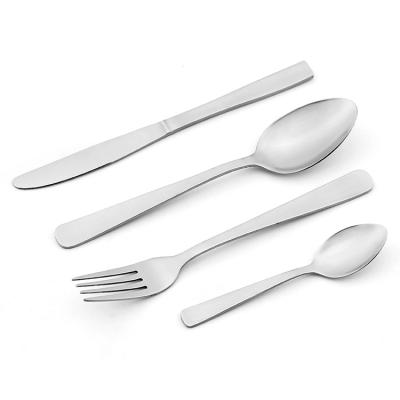 China Vintage Simple Design Stocked Flatware Stainless Steel Cutlery Set For Restaurant Bar Hotel for sale