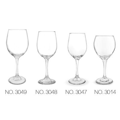 China Cheap bulk clear stem glassware red wine glass for restaurant bar hotel for sale