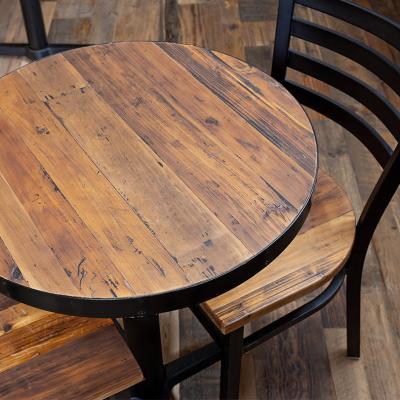 China Customized hot sale contemporary solid wood round table restaurant bar oval table top for sale for sale