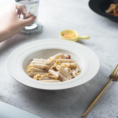 China Sustainable Restaurant Kitchen Porcelain Sets Different Sizes Dinnerware Plates Ceramic Dinner Dishes for sale