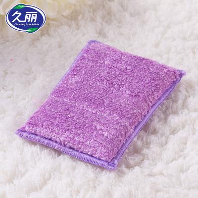 China Kitchen Cleaing Bamboo Microfiber Sponge Cleaning Scouring Pad, Sponge For Car Cleaning for sale