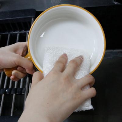 China White Multi Purpose Kitchen Cleaing Microfiber Kitchen Cleaning Sponge for sale