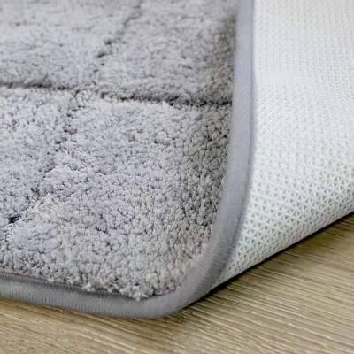 China Factory Price Sustainable Anti Slip Shower Bath Mat For Bathroom Rug Water Teak Mat for sale