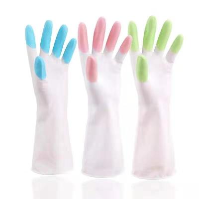 China Free Sample Compostable Plastic Gloves Antibacterial Black Long Plastic Gloves for sale