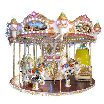 China Amusement Park Ride 12 Seats Merry Go Round Carousel For Sale 6200*6200*3300 mm for sale