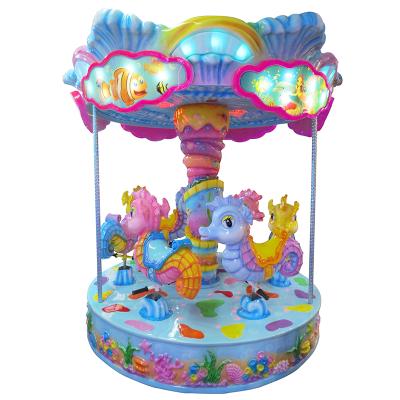 China Hot selling carousel 6 seat kiddie rides luxury merry carousel go round with music for sale 2300*2300*2800 mm for sale