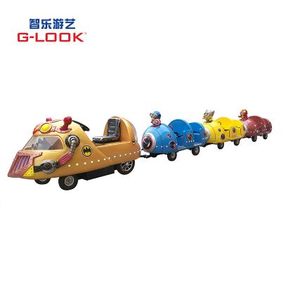 China Amusement Park Kids Train Rides Mini Electric Trackless Outdoor Train 2000*1100*1200MM for sale